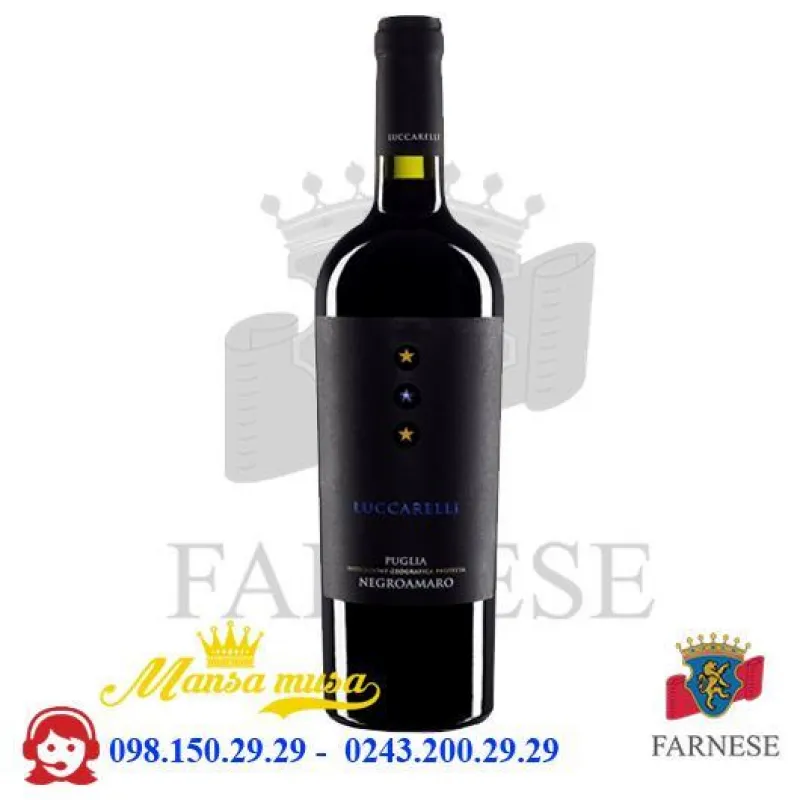 Vang đỏ Luccarelli Negroamaro 13,5%