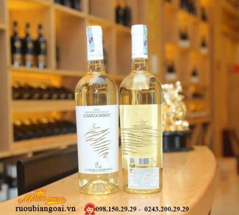 Rượu Vang Ý Chardonnay Bianco Salento