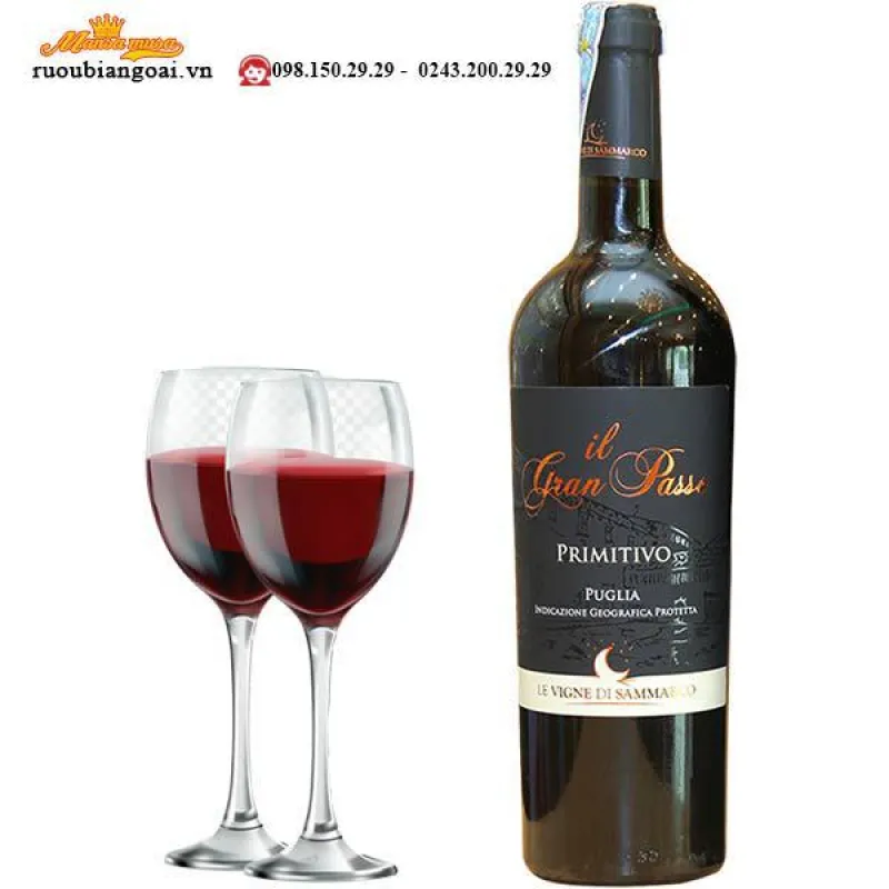 Vang Ý IL Gran Passo Primitivo Puglia 2015