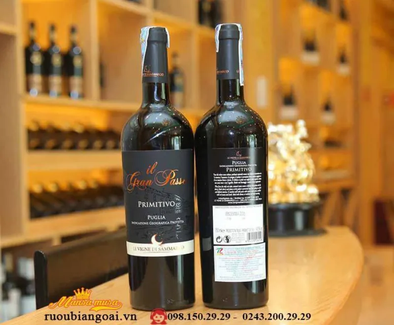 Vang Ý IL Gran Passo Primitivo Puglia 2015