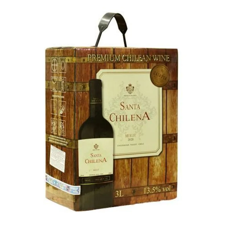 Rượu vang bịch bib santa chilena 3l
