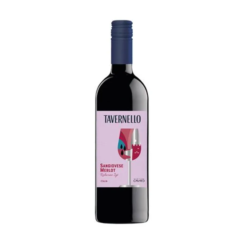 Rượu Vang Ý Tavernello Sangiovese Merlot Rubicone