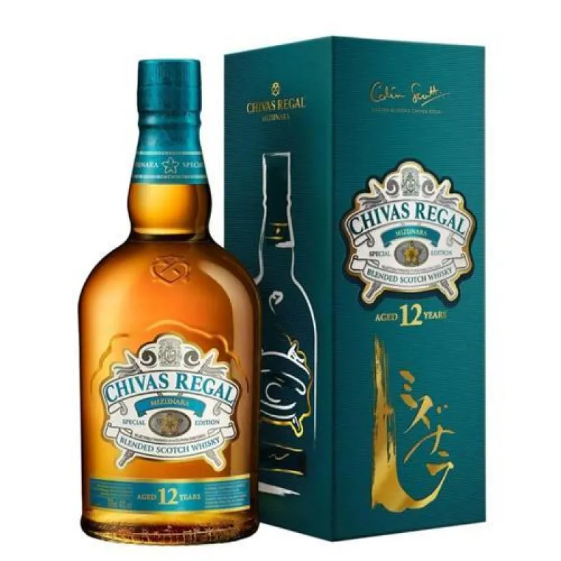 Chivas 12 năm Mizunara Xanh Nhật