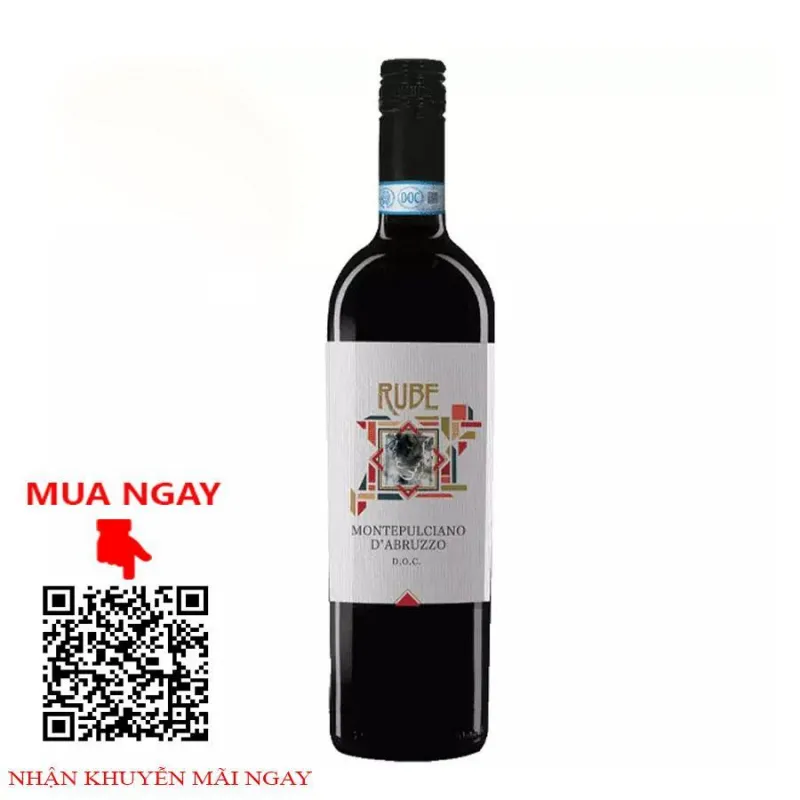 Vang đỏ rube montepulciano d’abruzzo doc