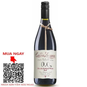 Rượu vang đỏ không cồn cantina zaccagnini de-alcoholised wine red