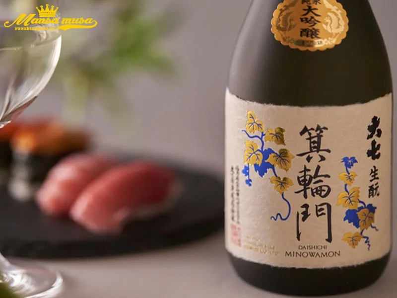 rượu sake daishichi moyaka minowamon 720ml rượu sake daishichi moyaka minowamon 720ml