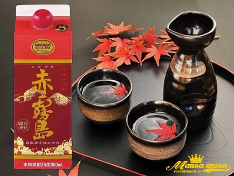 rượu shochu nhật kirishima shuzo pack aka krishima imo 25% rượu shochu nhật kirishima shuzo pack aka krishima imo 25%