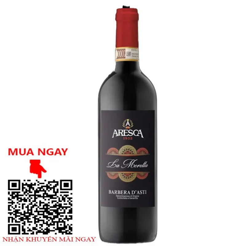 Rượu Vang Đỏ Ý Aresca Barbera dAsti DOCG La Moretta