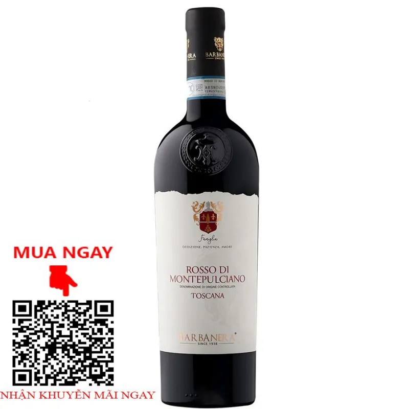 Rượu vang barbanera rosso di montepulciano