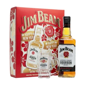 Rượu whisky jim beam bourbon (hộp quà tết 2025)