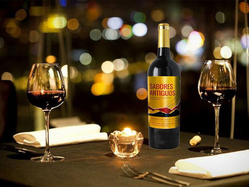 Rượu vang ý sabores antiguos - (nhãn vàng)