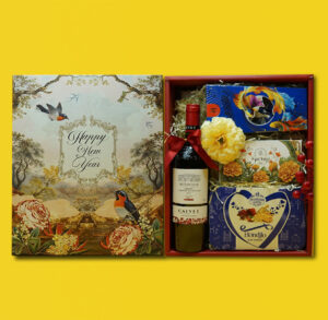 Hộp quà tết vang calvet conversation