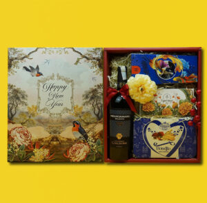 Hộp quà tết vang ý colleone negroamaro h8