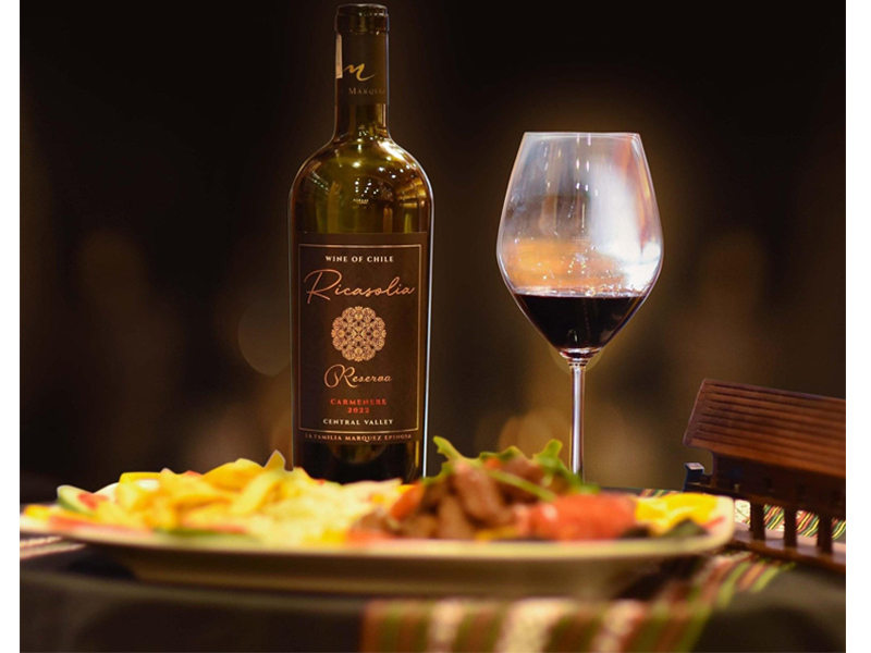 Rượu vang chile đỏ ricasolia reserva carmenere