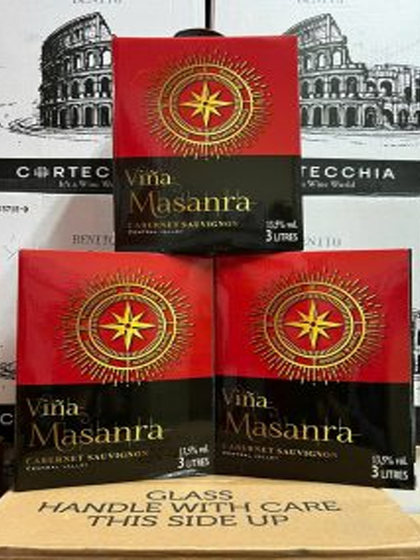 Rượu vang đỏ bịch 3l chile vina masanra