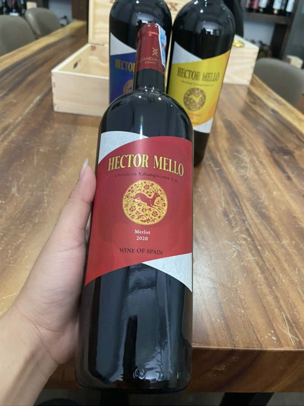 Rượu vang hector mello merlot