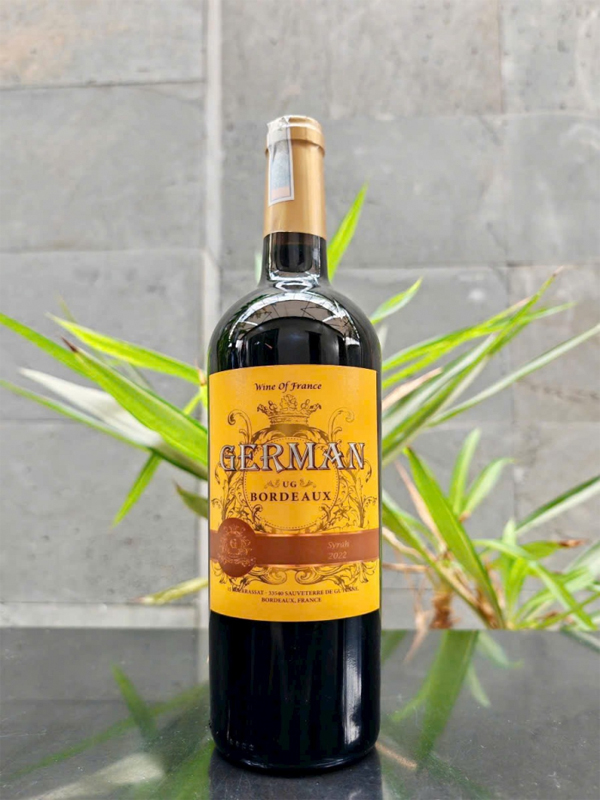 Rượu vang pháp german ug bordeaux shiraz