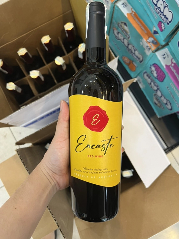 Rượu vang úc encaste-mặt vàng