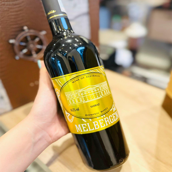 Rượu vang úc melbergen shiraz vàng