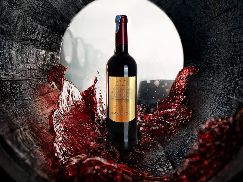 Rượu vang trong nước amber delia