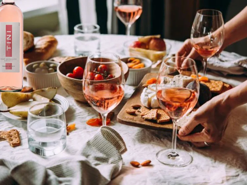 rượu vang tini rosé sangiovese rubicone