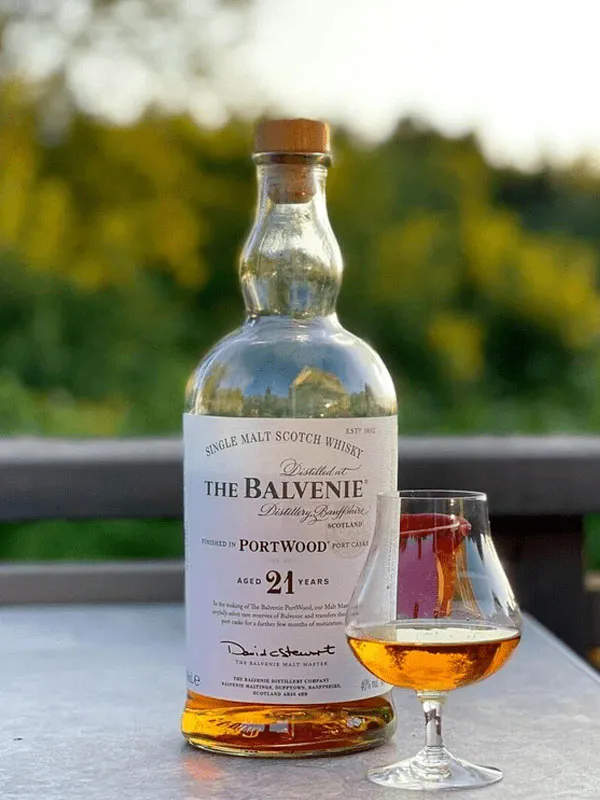 rượu whisky balvenie 21 portwood