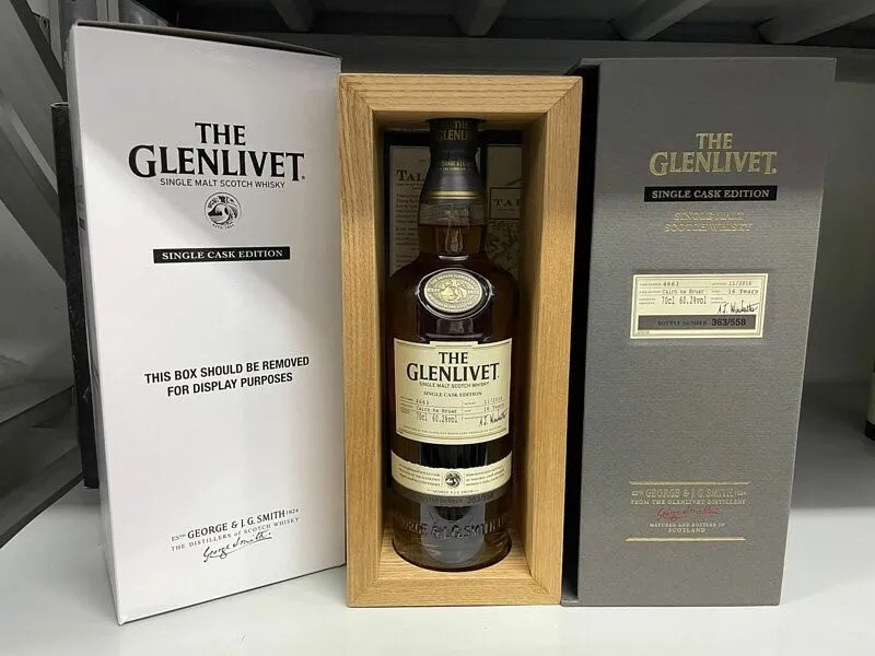 rượu whisky glenlivet 17 single cask istanbul airport exclusive