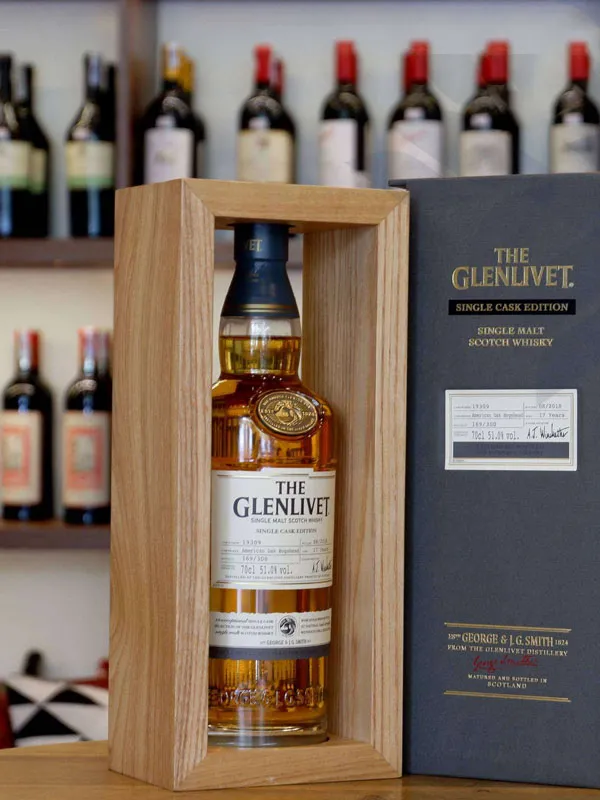rượu whisky glenlivet 17 single cask istanbul airport exclusive