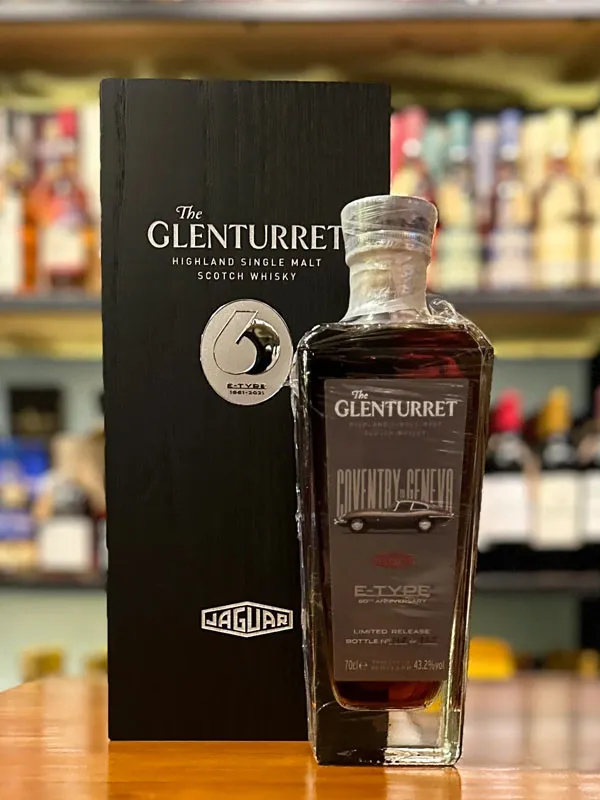 rượu whisky glenturret 30 năm jaguar e-type
