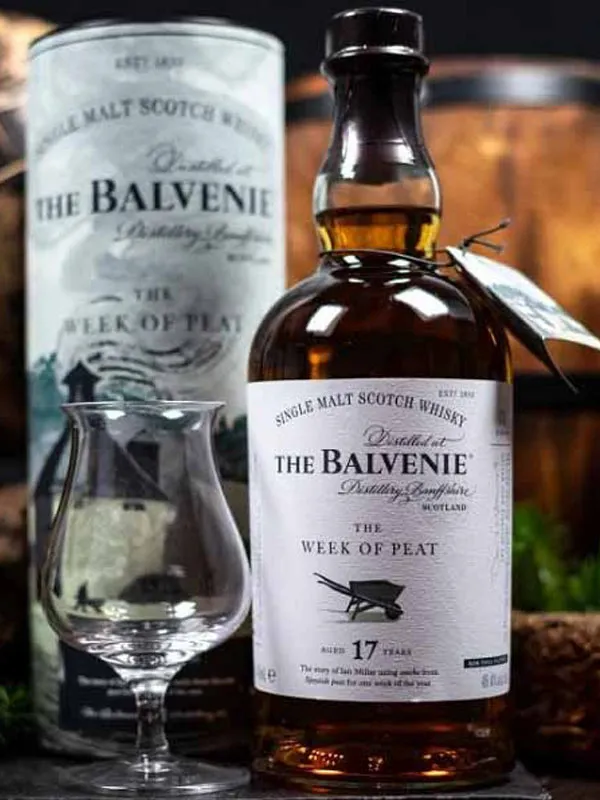 rượu whisky the balvenie week of peat 17 năm