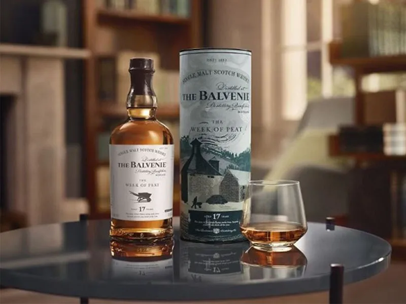 rượu whisky the balvenie week of peat 17 năm