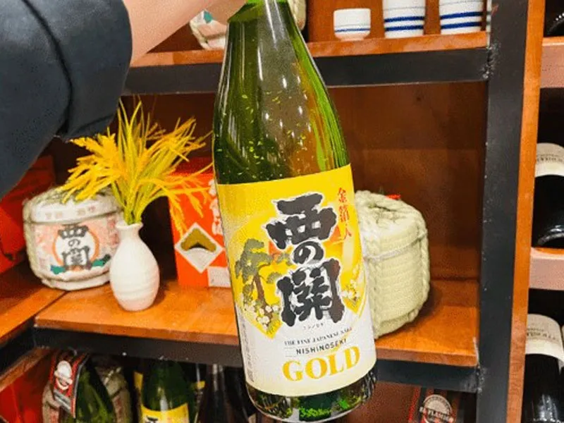 rượu sake nishinoseki gold leaf rượu sake nishinoseki gold leaf
