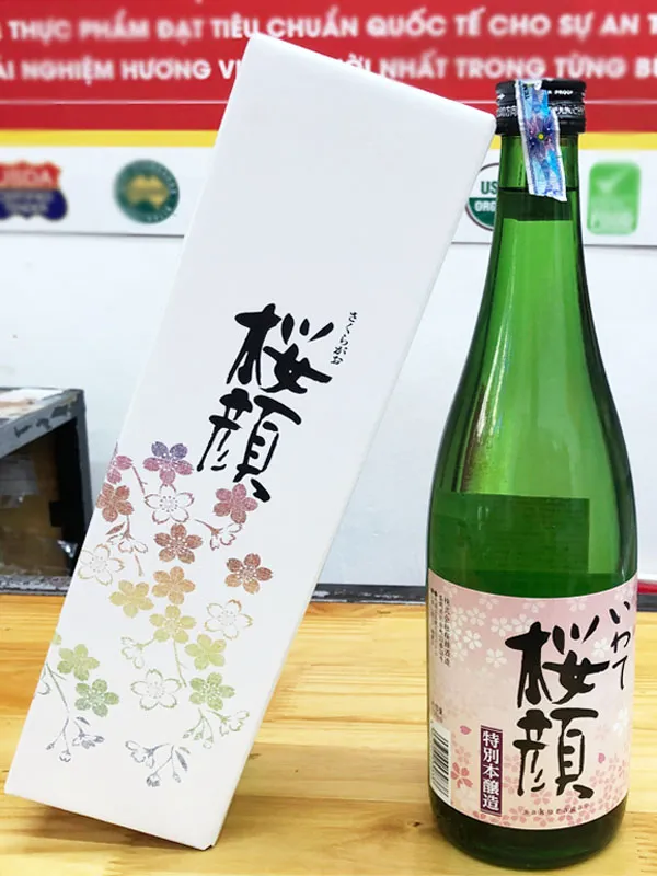 rượu sake sakuragao tokubetsu honjozo 15% 300ml rượu sake sakuragao tokubetsu honjozo 15% 300ml