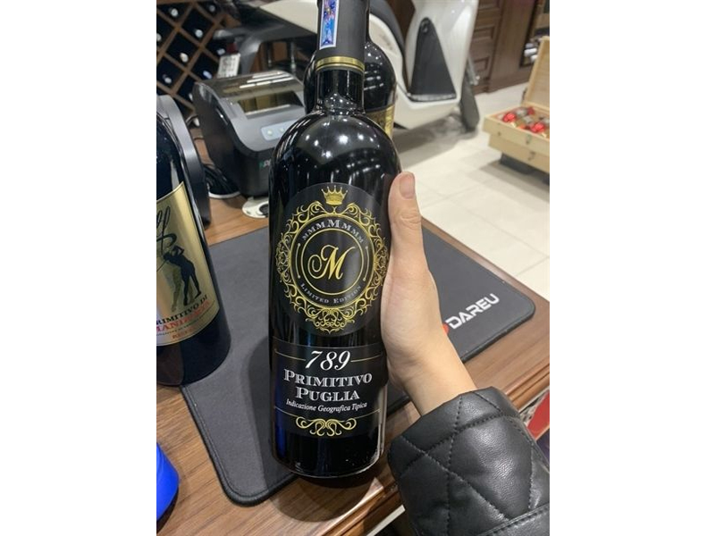 rượu vang ý m789 primitivo puglia