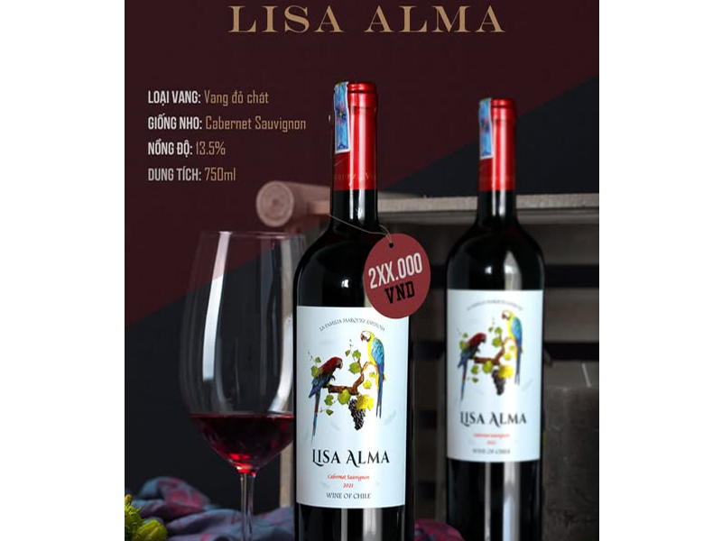 rượu vang chile lisa arma
