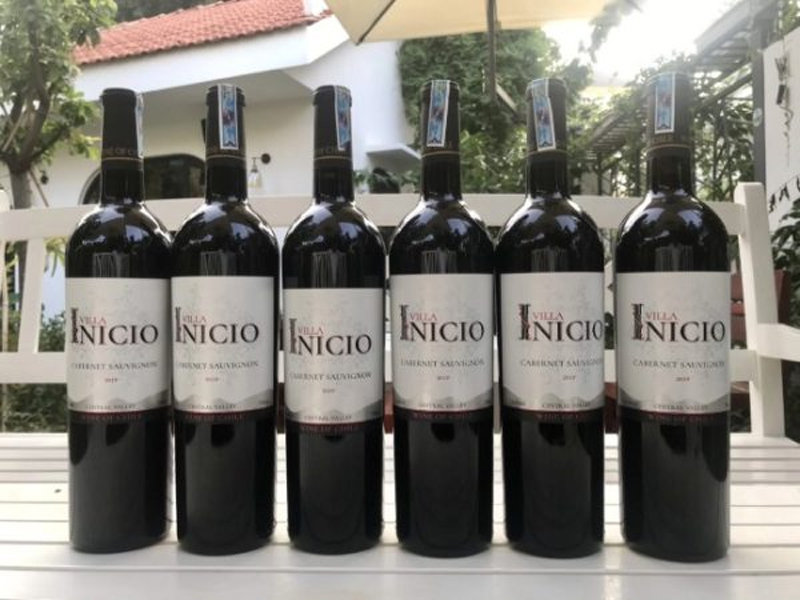 rượu vang chilehile villa inicio cabernet sauvignon