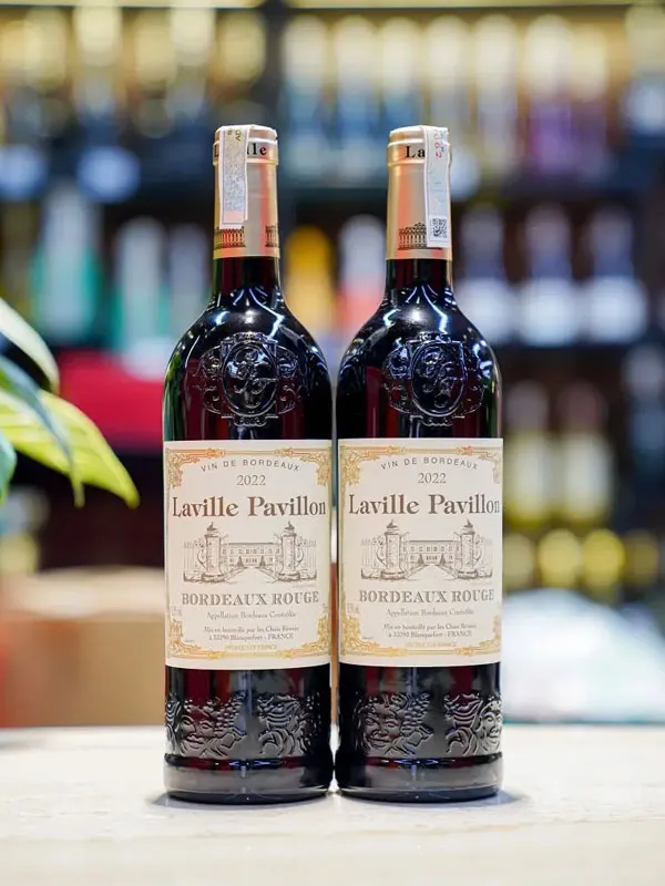 rượu vang đỏ laville pavillon bordeaux rouge