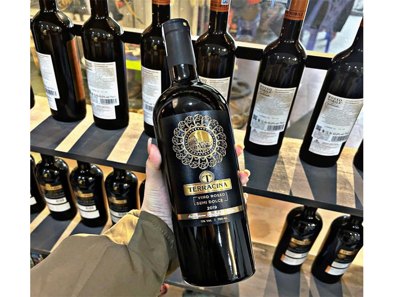 vang ý ngọt terracina vino rosso sem