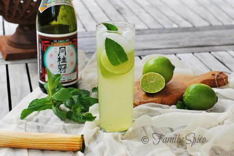 combo sake mojito nhật bản