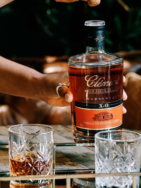 rum clement xo - rhum vieux agricole 