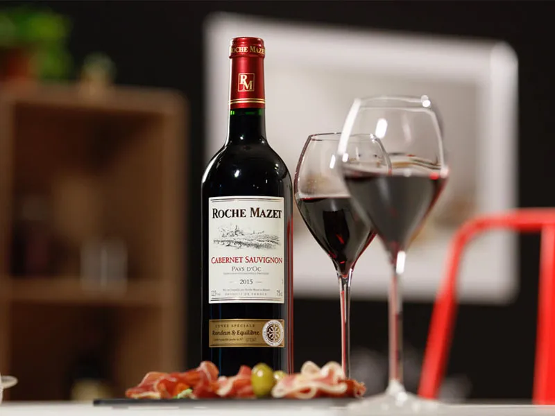 rượu vang pháp roche mazet vin de pays d'oc cabernet sauvignon