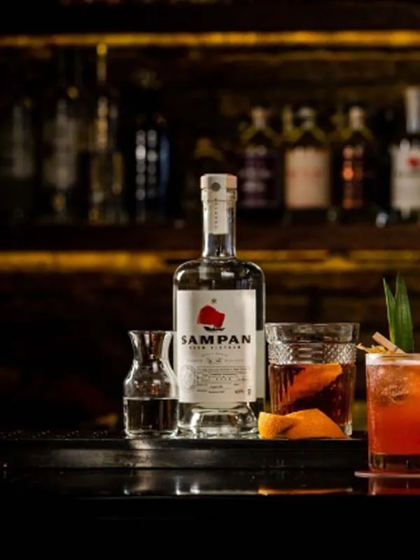 sampan 43% - white rhum vietnam