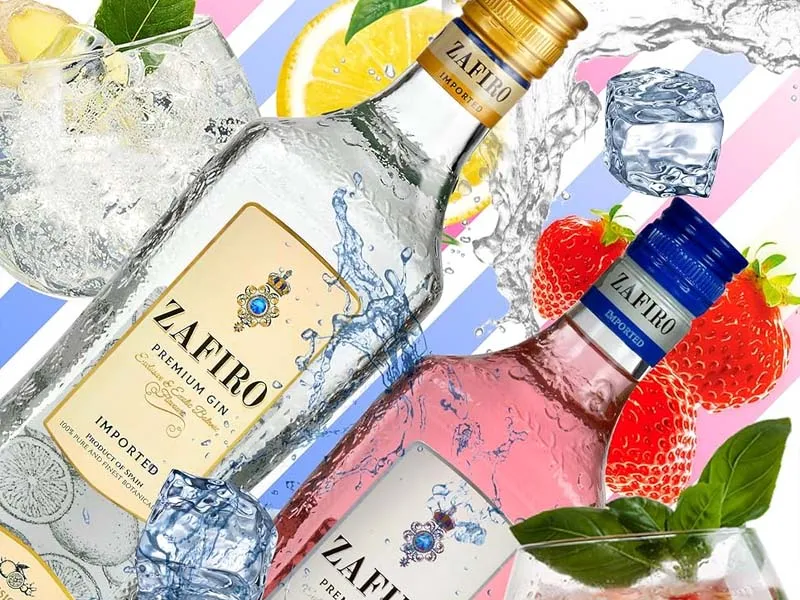gin zafiro strawberry