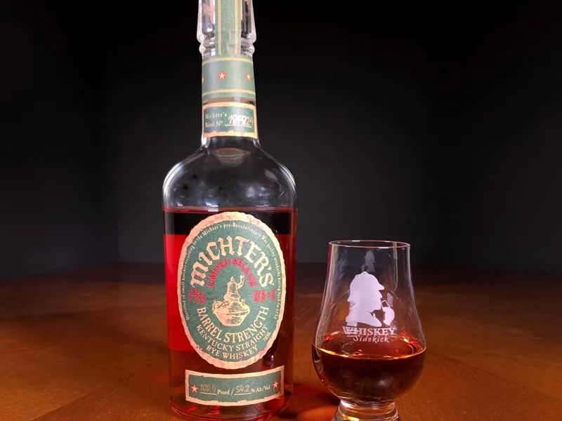 michter's us*1 limited release barrel strength rye whiskey