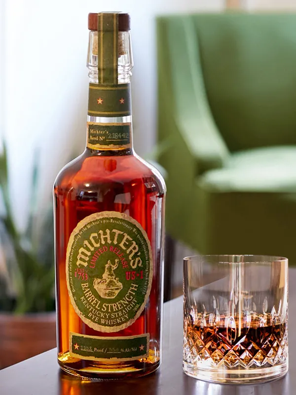 michter's us*1 limited release barrel strength rye whiskey