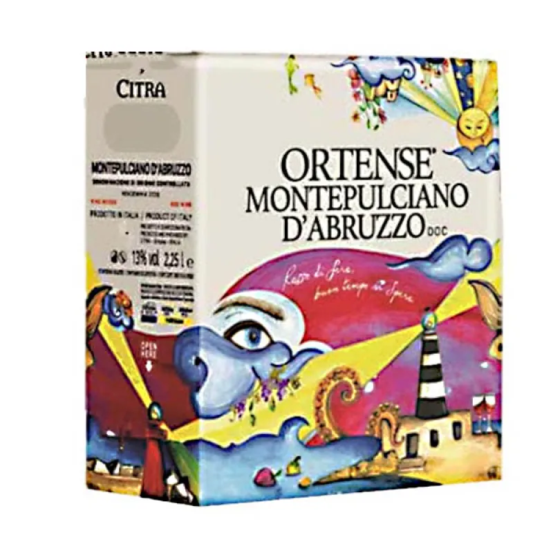 Rượu vang bịch ý ortense d'abruzzo 2250ml