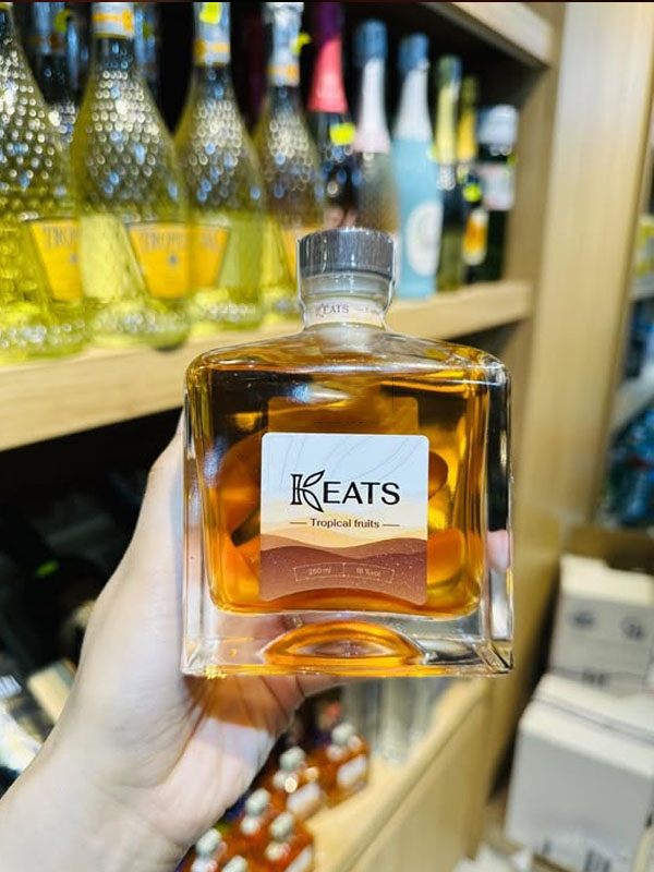 rượu keats tropical fruits 250ml 18%vol