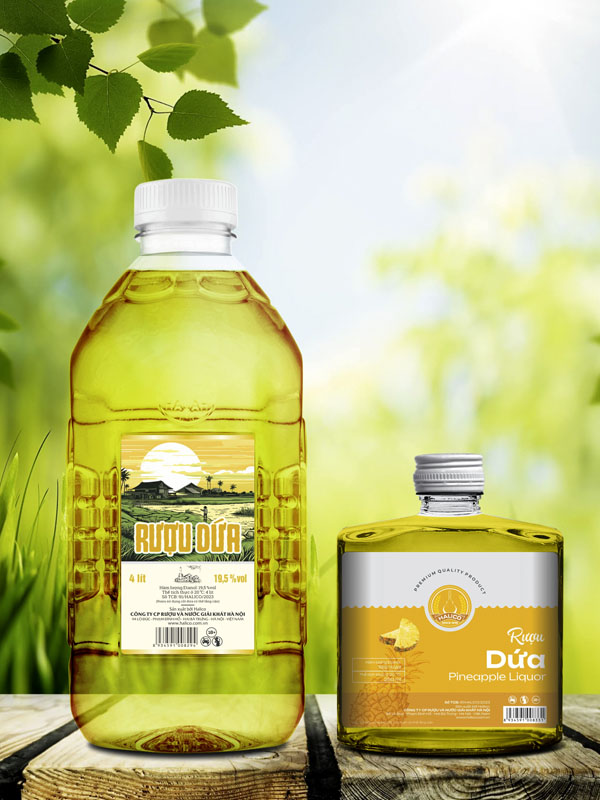 rượu dứa 19.5% vol 250ml