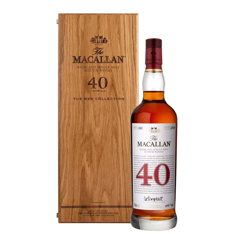macallan 40 năm - the red collection