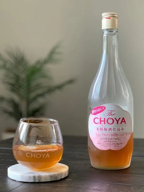 rượu mơ the choya non alcohol